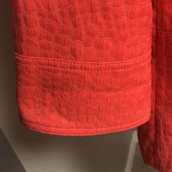 Allison Daley coral textured jacket blazer with pockets xl 16 - Picture 4 of 10